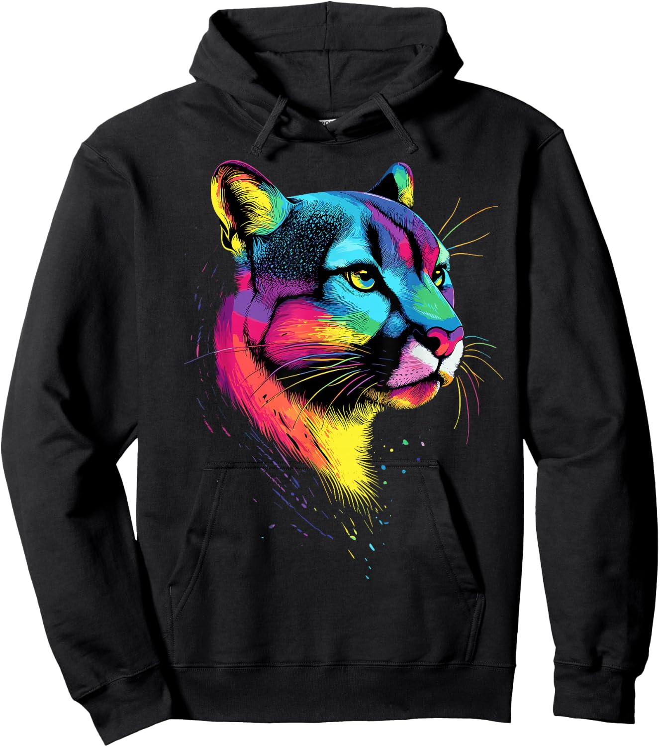 Puma Raubkatze Berglöwe Kuguar Pumas Panther Süßer Puma Hoodie - Hoodie | Black
