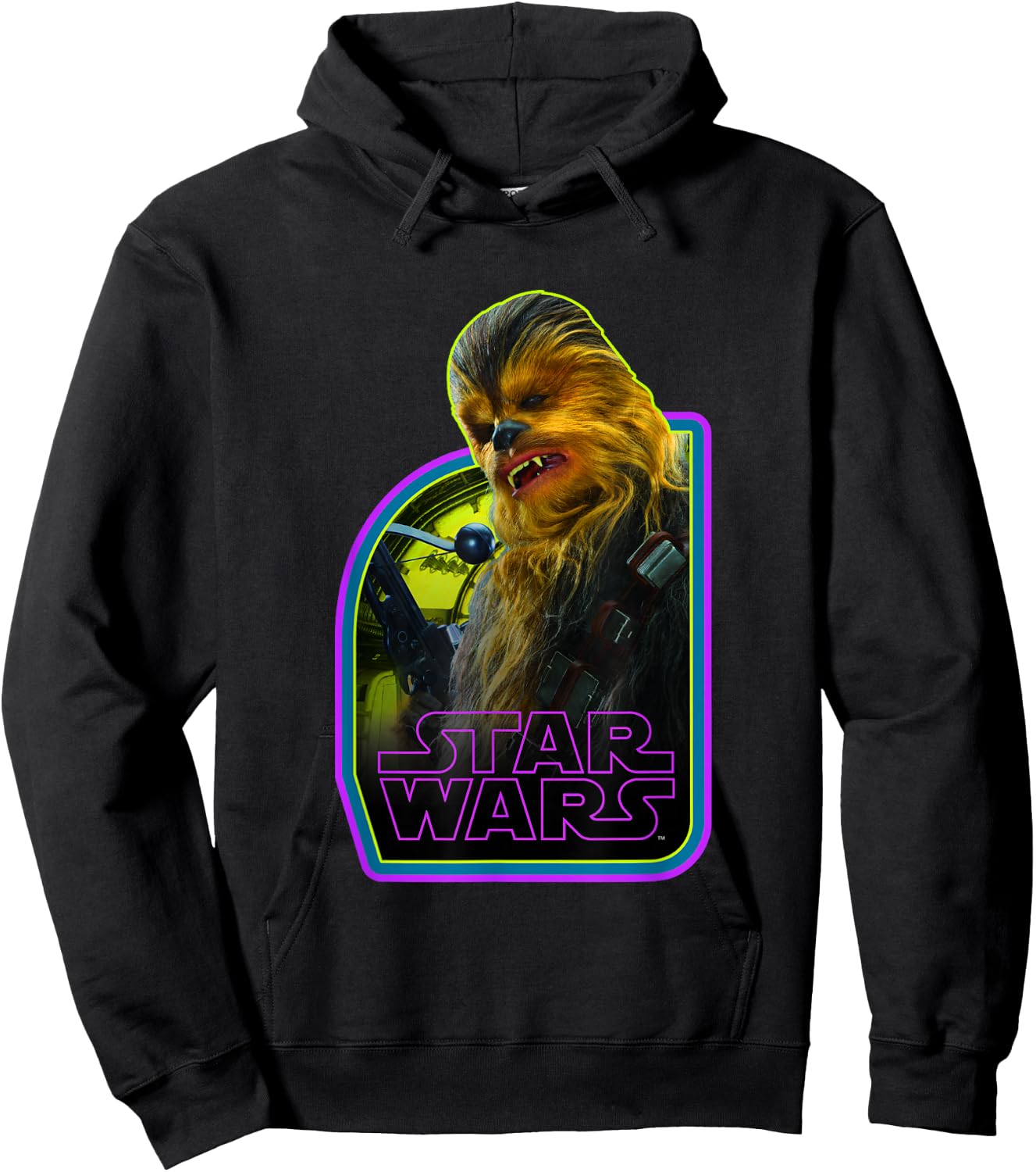 Star Wars Vintage Classic Chewbacca Wookie Hero Poster Hoodie - Hoodie | Black