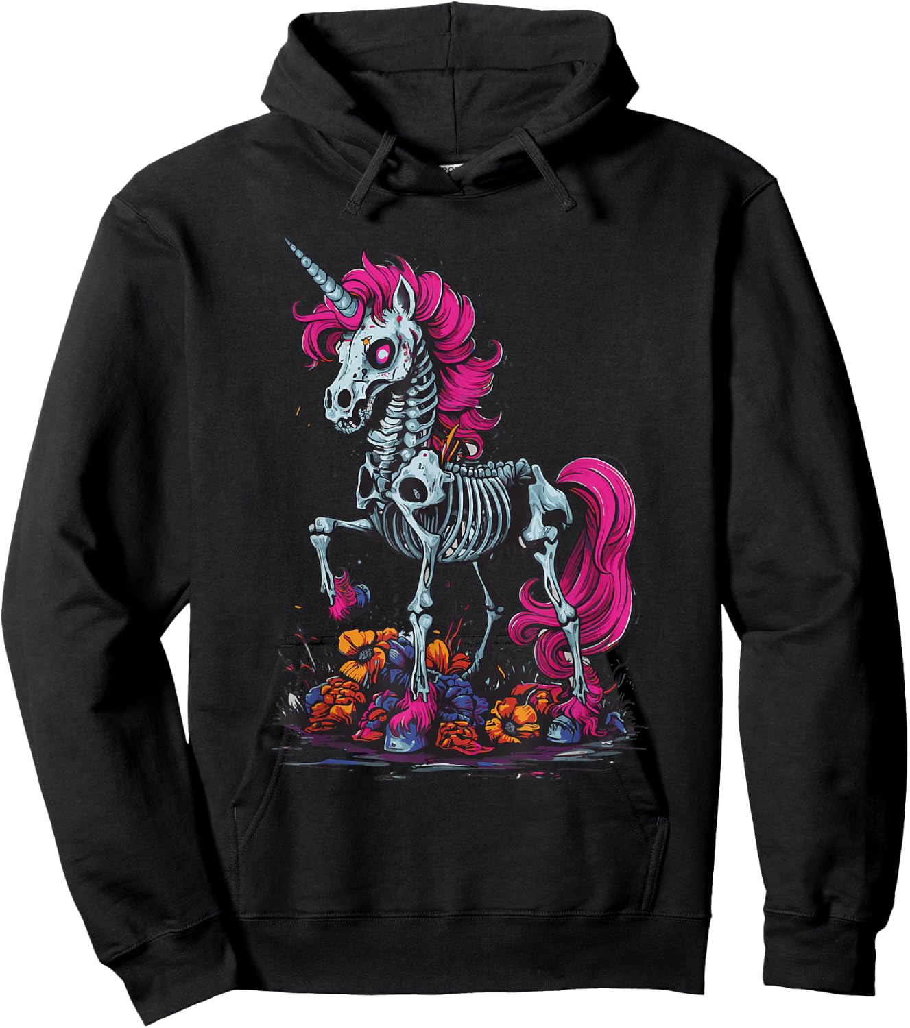 Unicorn Zombie Hoodie - Hoodie | Black