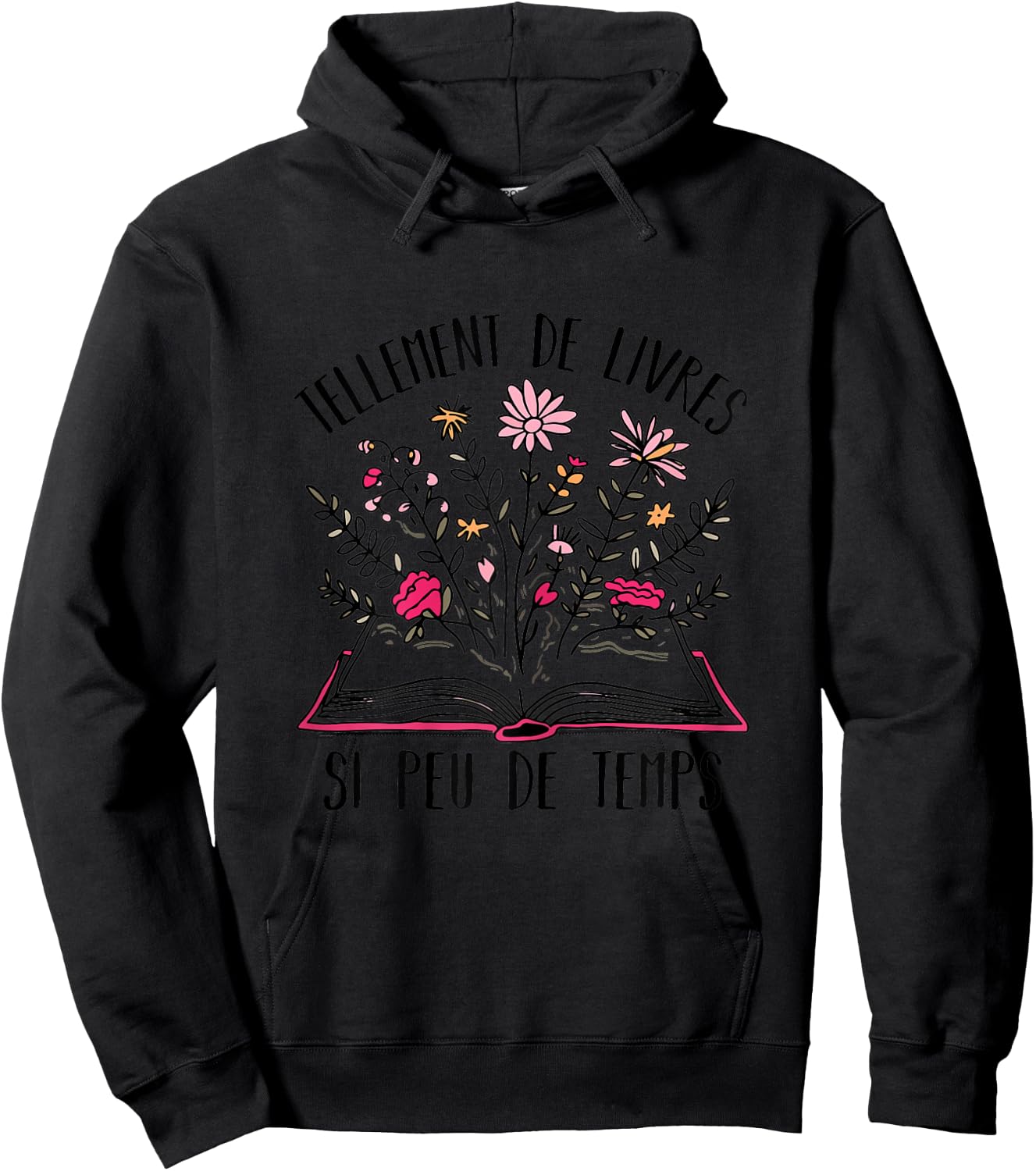 So Many Books So Little Time Gift Reading Reader , white, Female X-Small Hoodie - Hoodie | Black