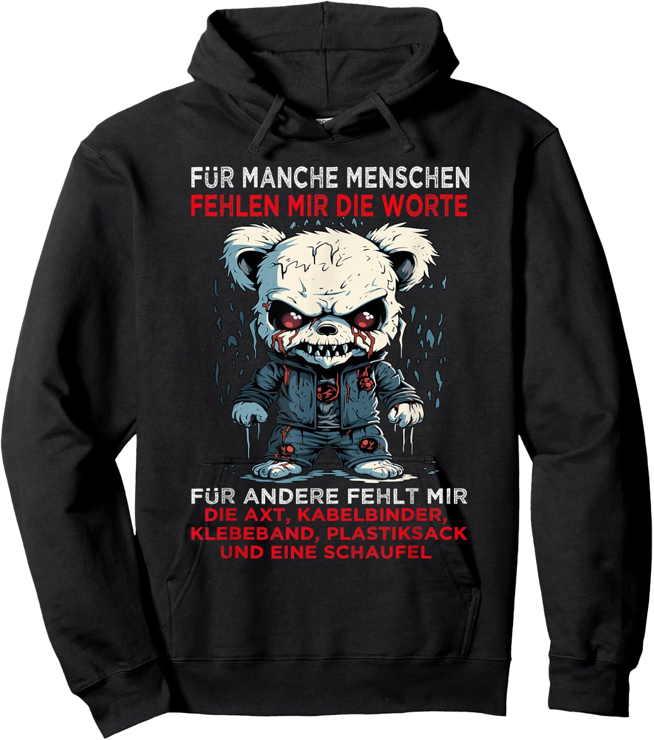 Funny Sayings for Some People with Words, black Hoodie - Hoodie | Black