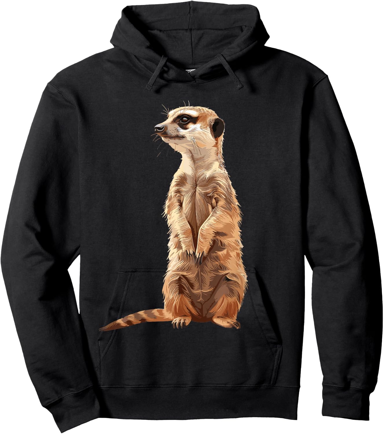 Meerkat , Black, S Hoodie - Hoodie | Black