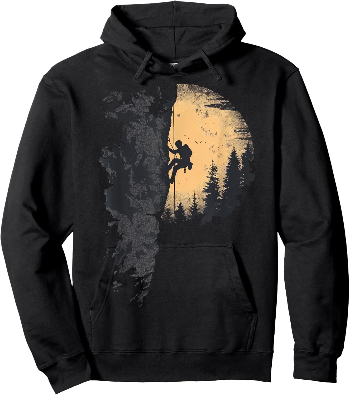 Climbing Mountain Climber Bouldern Gift Mountain , Black, S Hoodie - Hoodie | Black