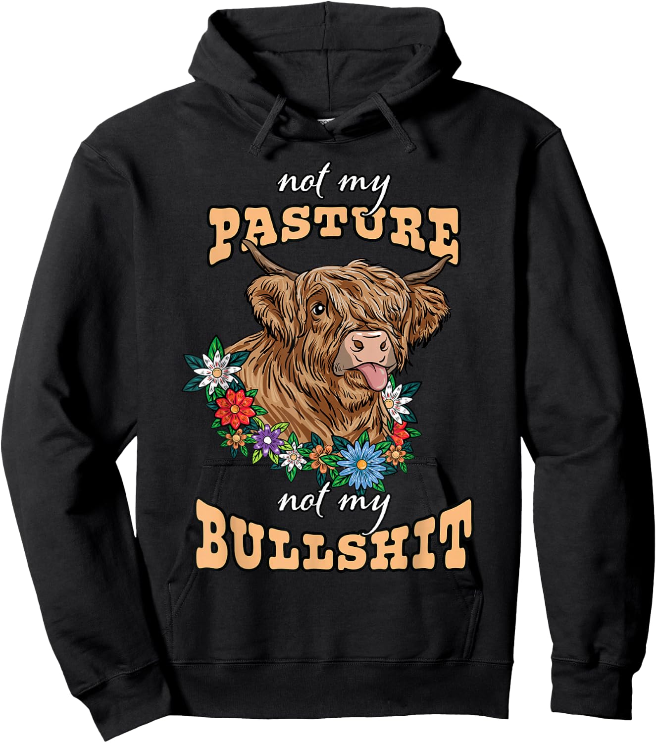 Nicht meine Weide nicht mein Taurus Heifse Cow Lover Gesch Hoodie - Hoodie | Black