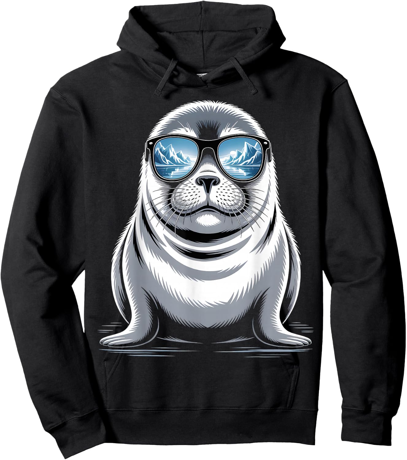 Cool Arctic Seal Hoodie - Hoodie | Black