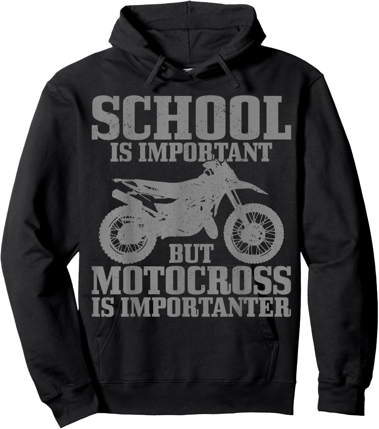 Motocross MX Enduro Freestyle Motorcycle Gift Hoodie - Hoodie | Black