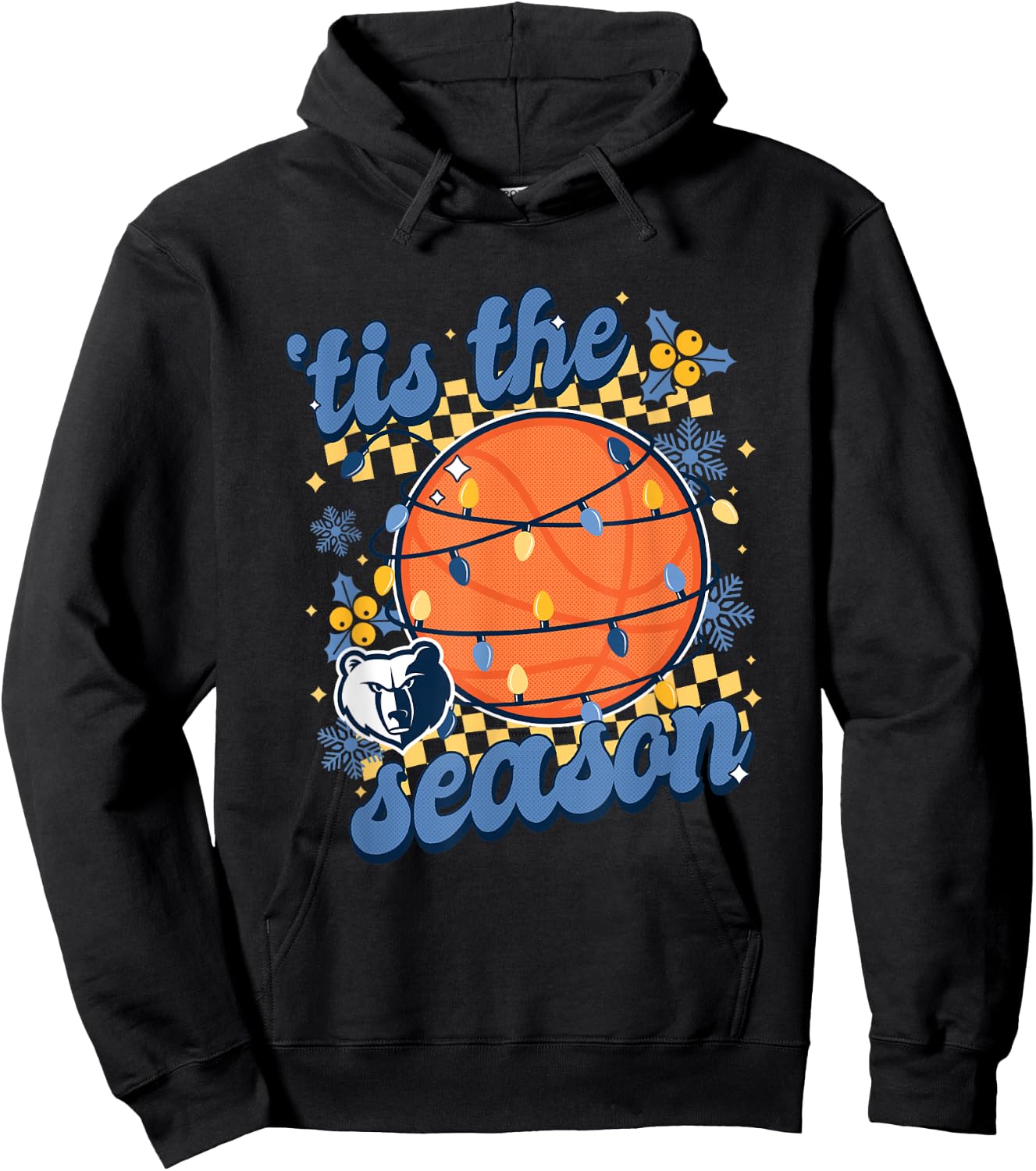 NBA Memphis Grizzlies Christmas Tis The Season Hoodie - Hoodie | Black