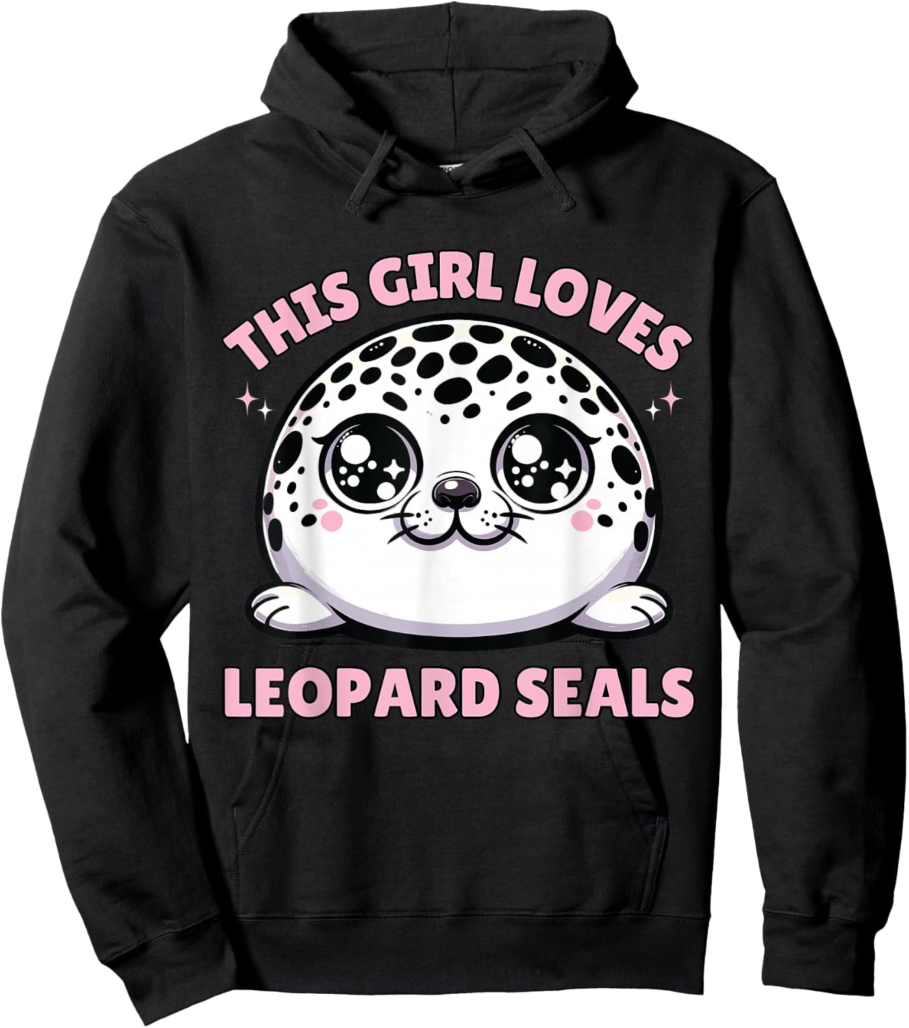 Leopard Seal Anime, This Girl Loves Leopard Seals Hoodie - Hoodie | Black