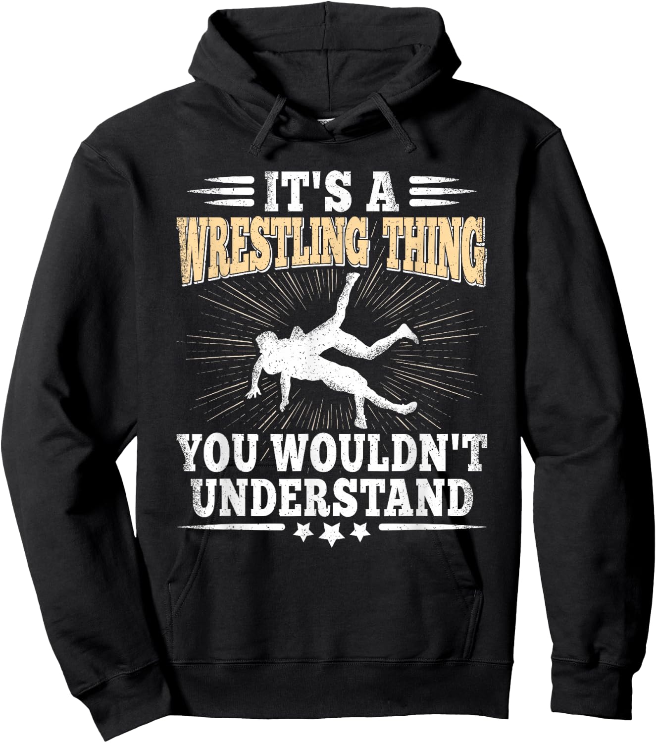 It's A Wrestling Thing Funny Wrestle Lover Wrestler Men Boys Hoodie - Hoodie | Black