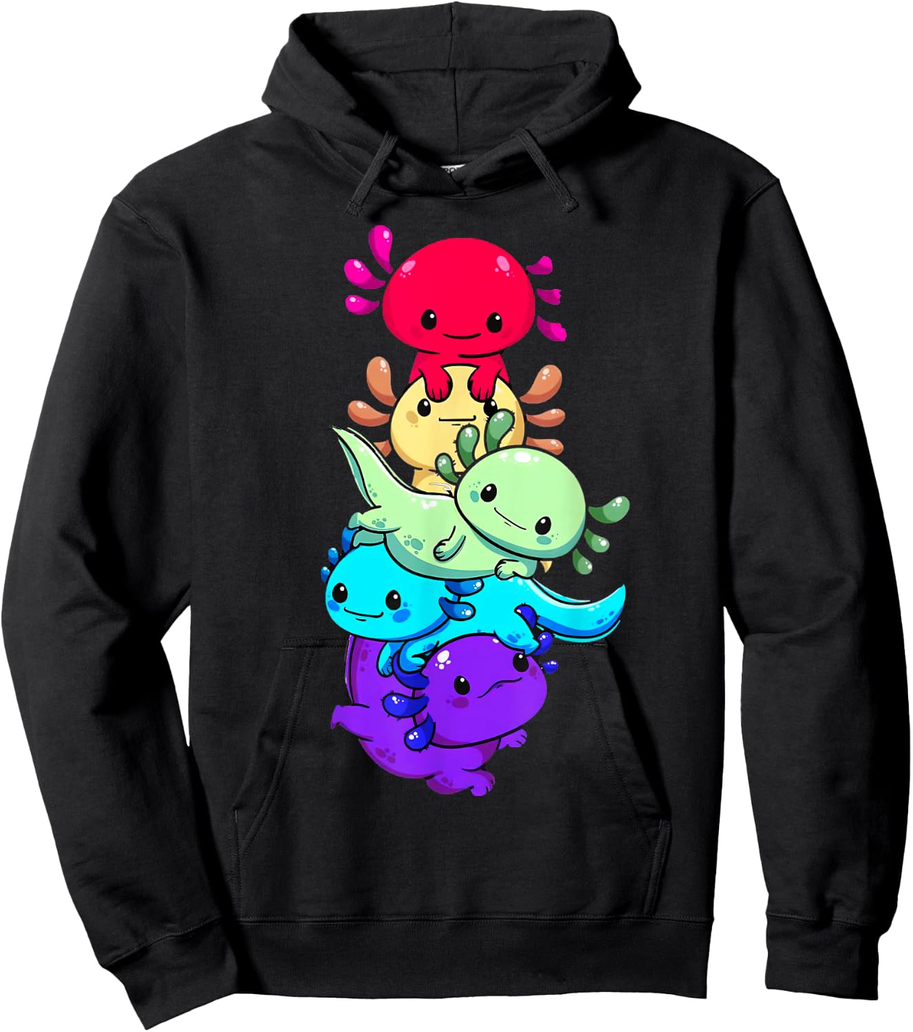 Love Axolotl Damenhemd Axolotl Lovers für Kinder und Mädchen Hoodie - Hoodie | Black