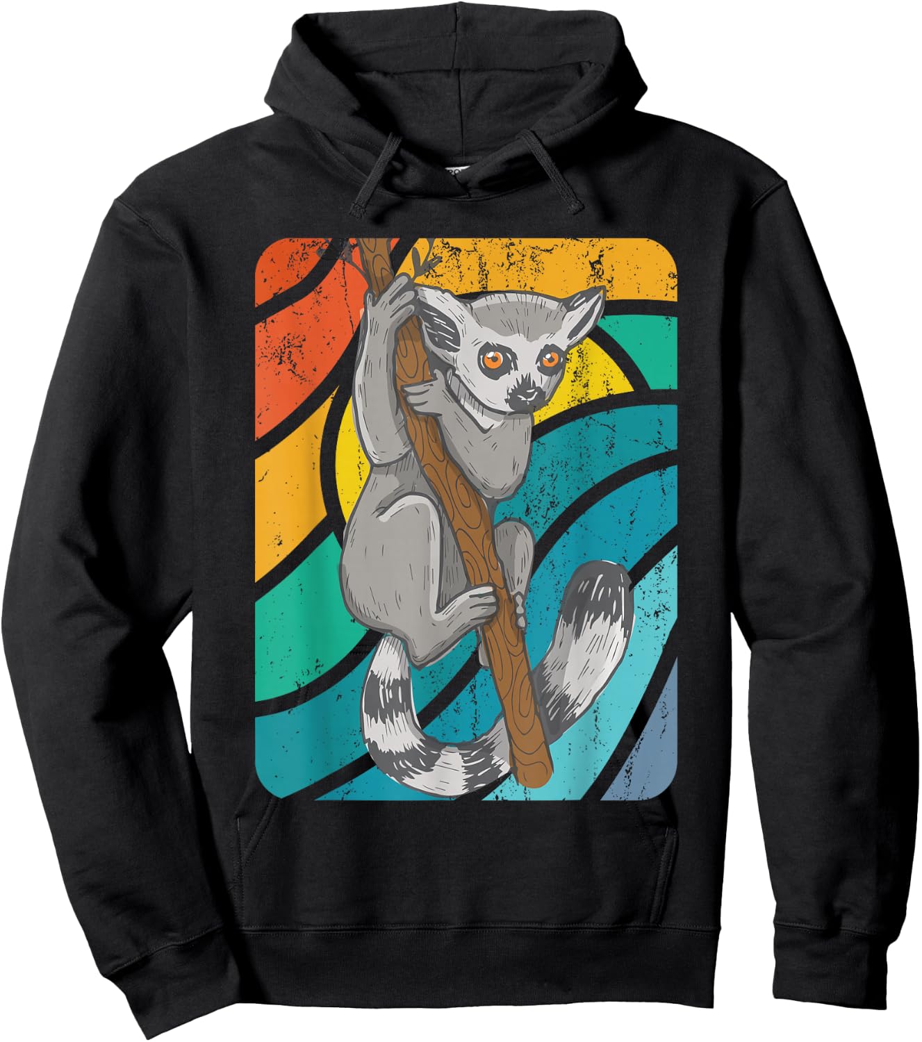 Ring Tailed Lemur Hoodie - Hoodie | Black