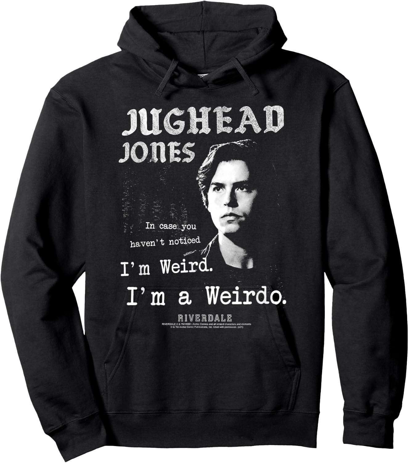 Riverdale Weirdo Jughead Portrait Hoodie - Hoodie | Black