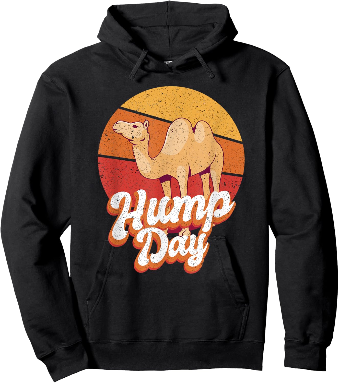 Funny Hump Day Camel Retro Vintage Camel Lovers Hoodie - Hoodie | Black