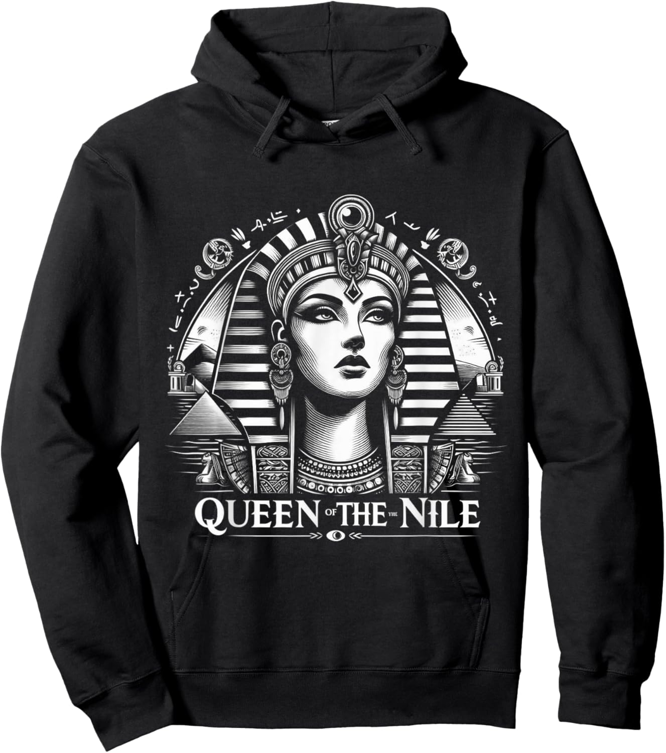 Cléopâtre Reine du Nil Déesse égyptienne Hoodie - Hoodie | Black