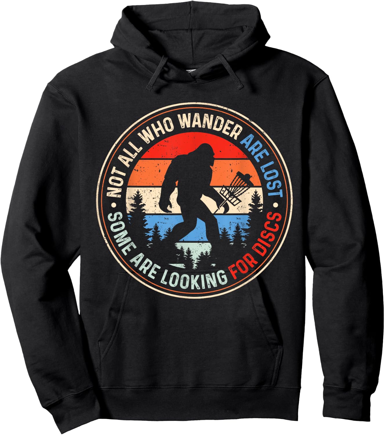 Not All Who Wander Are Lost Some Are Looking For Discs Hoodie - Hoodie | Black