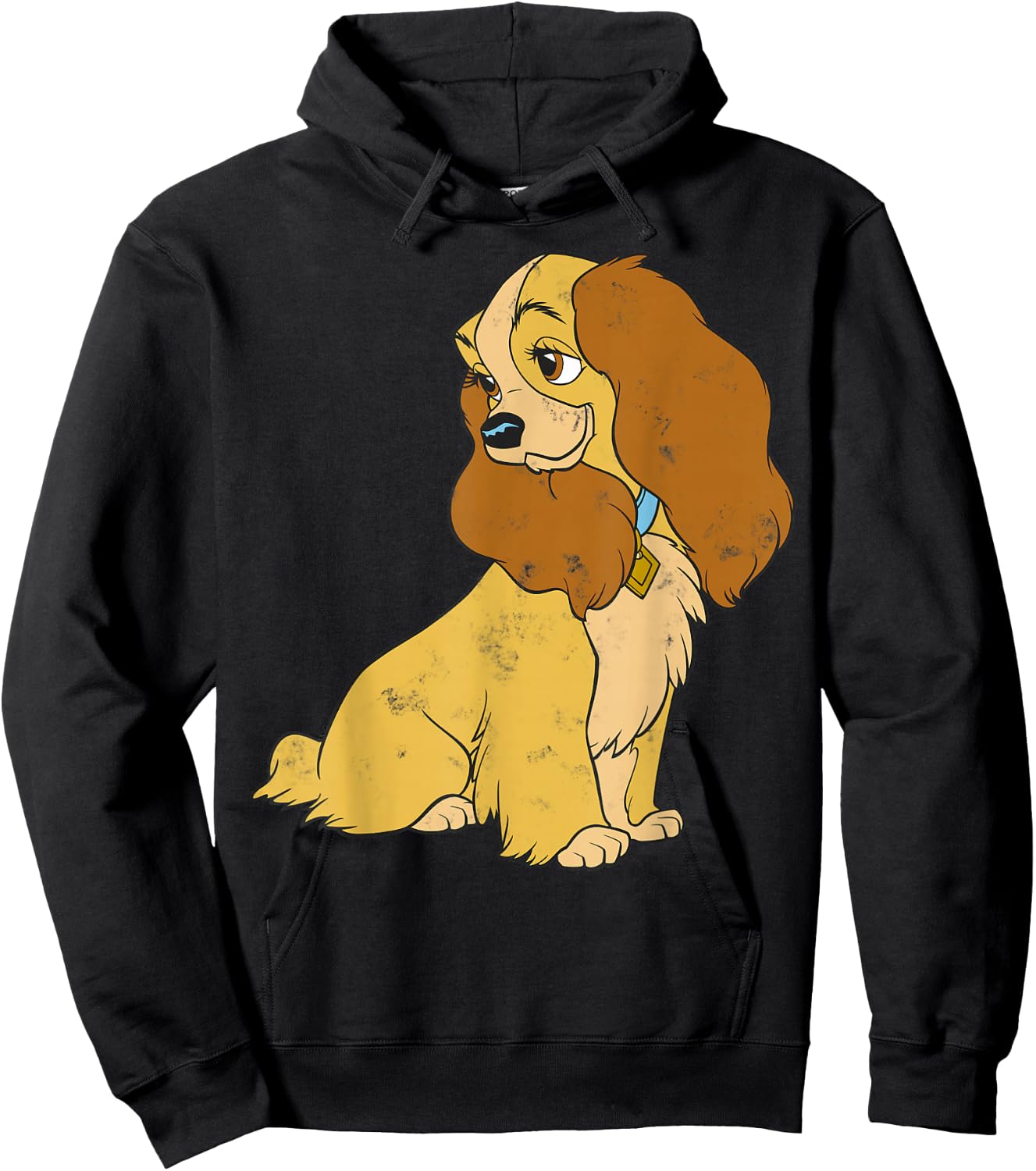 Disney Lady and The Tramp Lady Simple Portrait Hoodie - Hoodie | Black