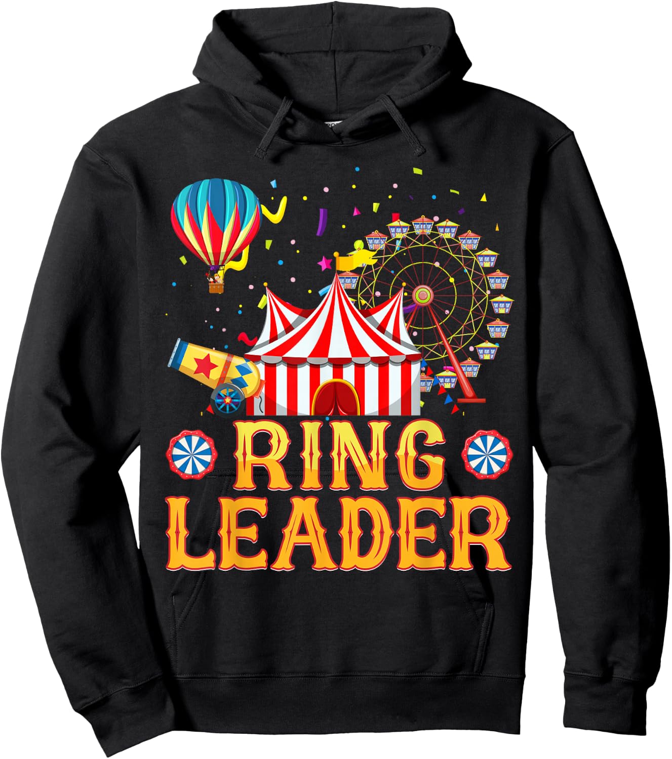 Ring Leader Carnival Circus Costume Circus Theme Party Kids Hoodie - Hoodie | Black