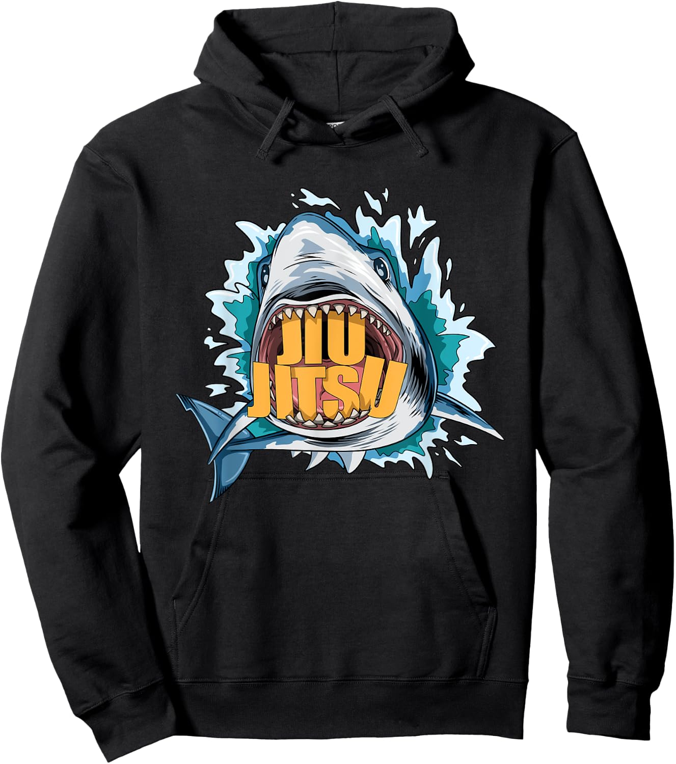 Jiu Jitsu Shark Hoodie - Hoodie | Black