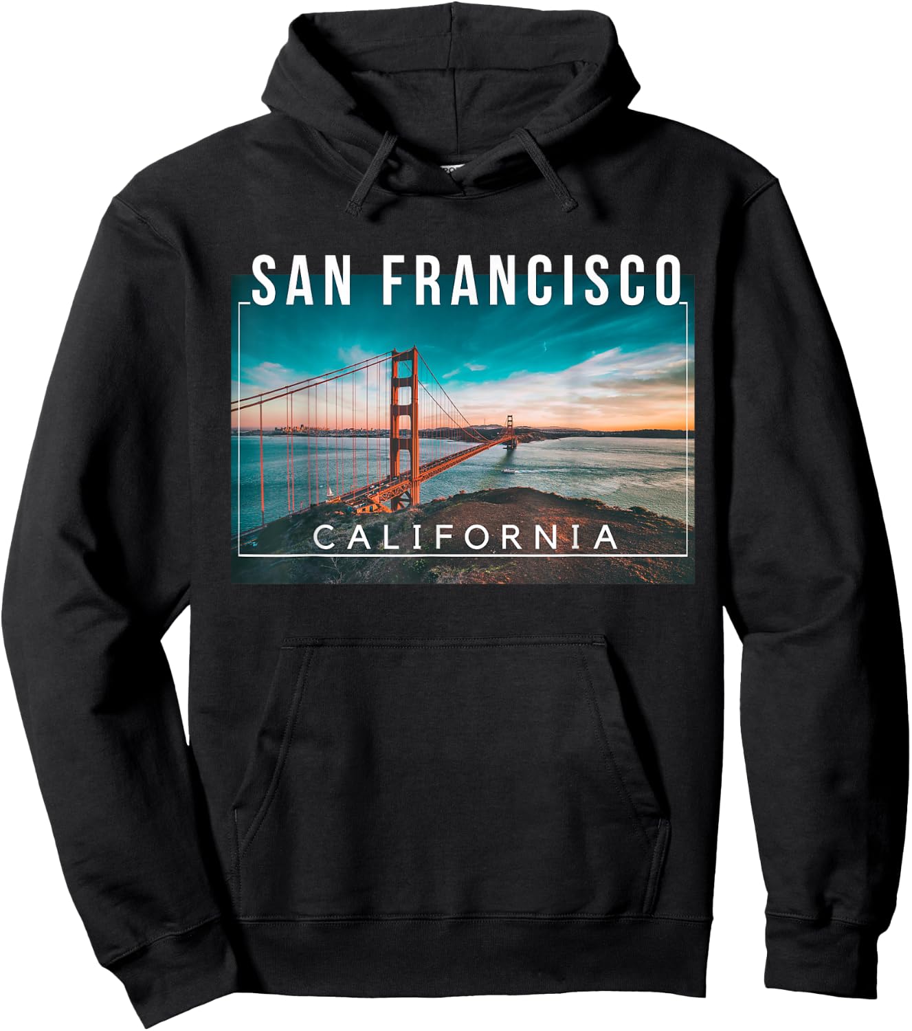 San Francisco California Golden Gate Frisco San Fran Hoodie - Hoodie | Black