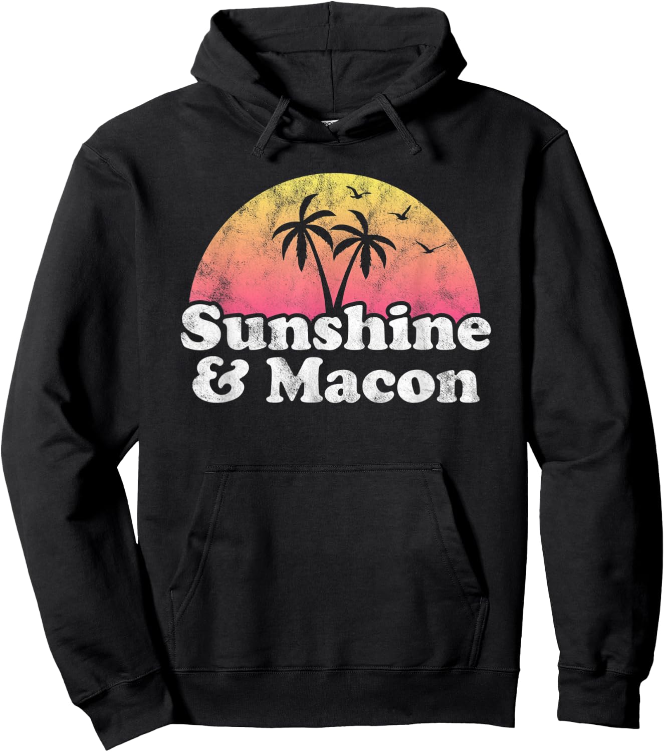 Sunshine and Macon GA Georgia Men Women Kids Hoodie - Hoodie | Black