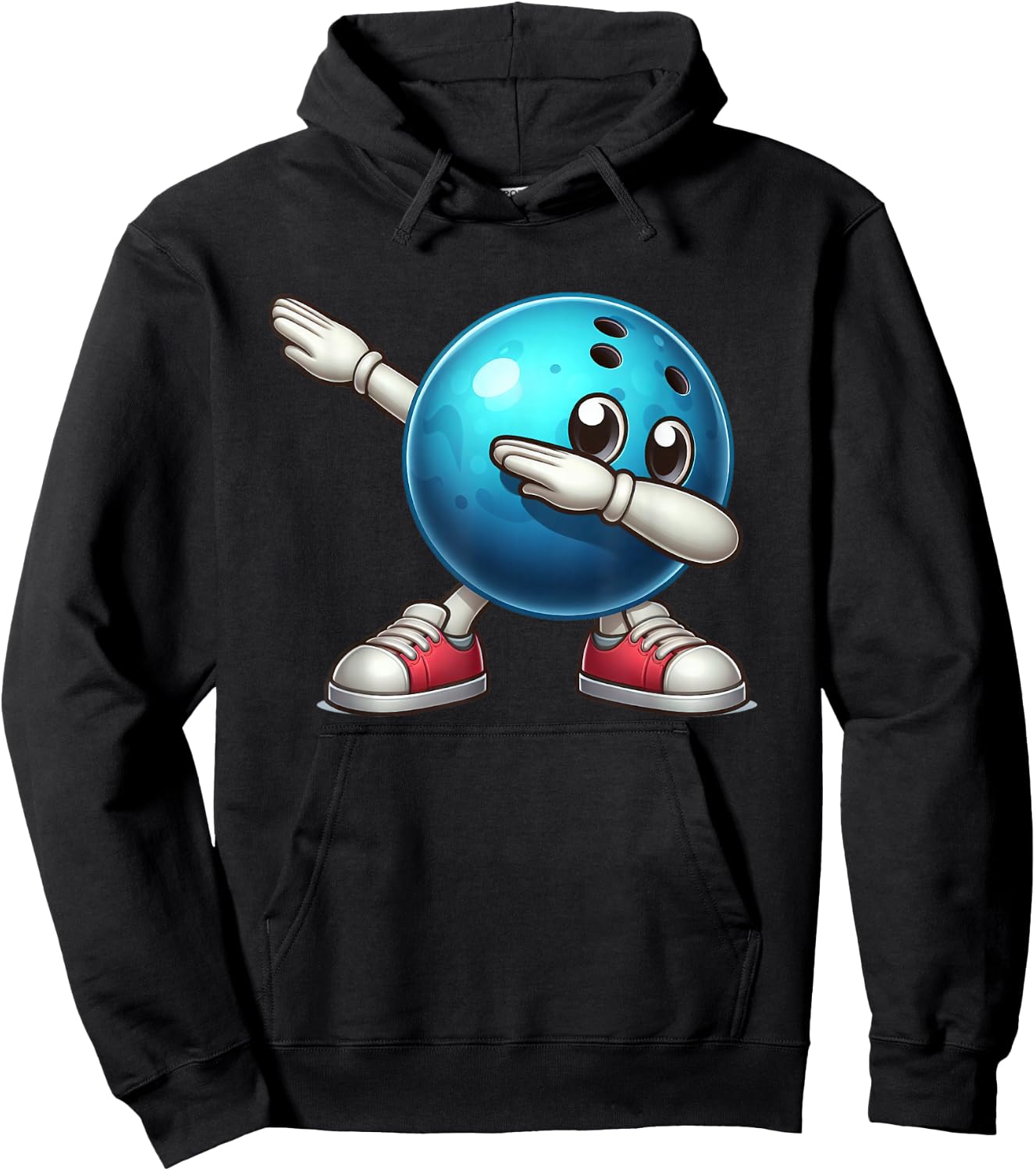 Cute Bowling Dab Bowler Bowling Ball Player Kids Boys Men Hoodie - Hoodie | Black