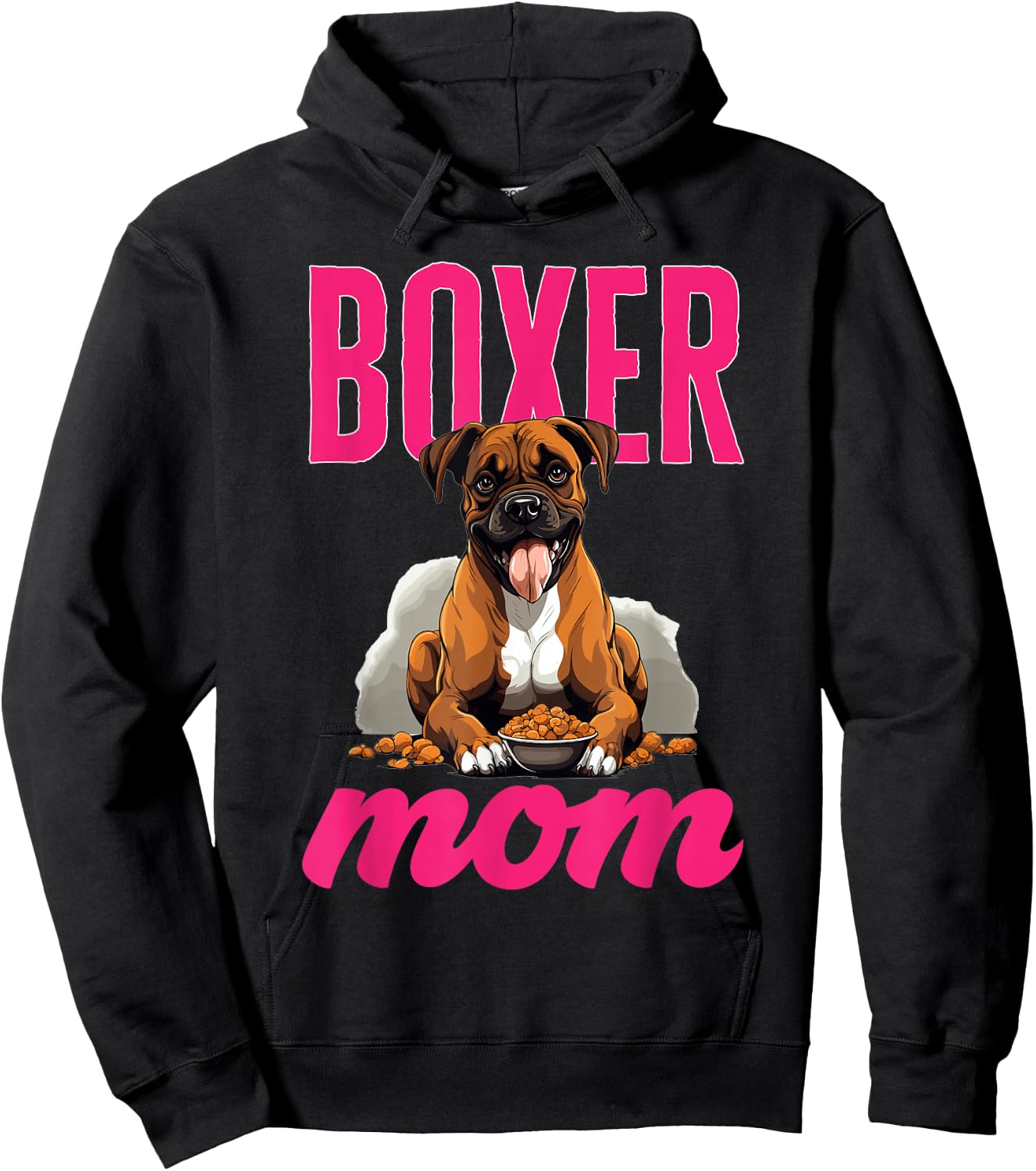 Boxer Dog Breed Pet - Boxer Mom Hoodie - Hoodie | Black
