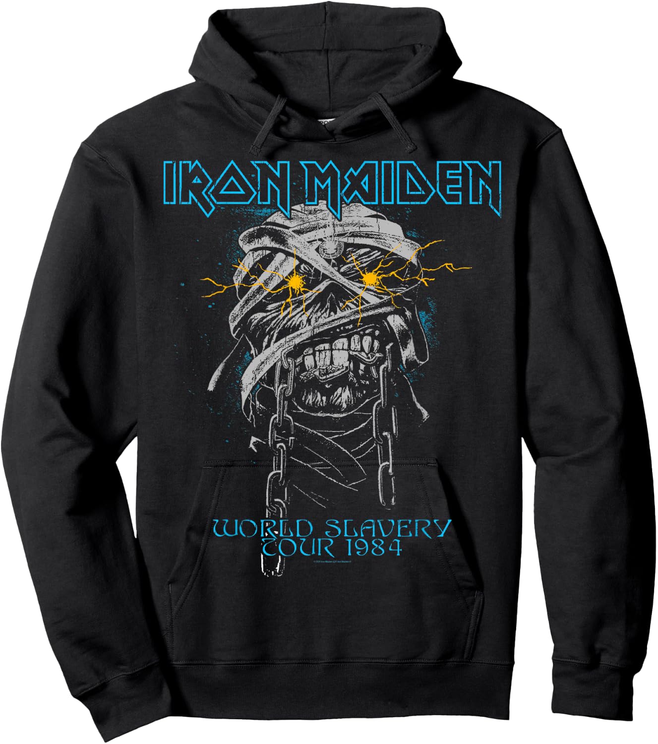 Iron Maiden - Powerslave Head Mummy Black , Black, S Hoodie - Hoodie | Black