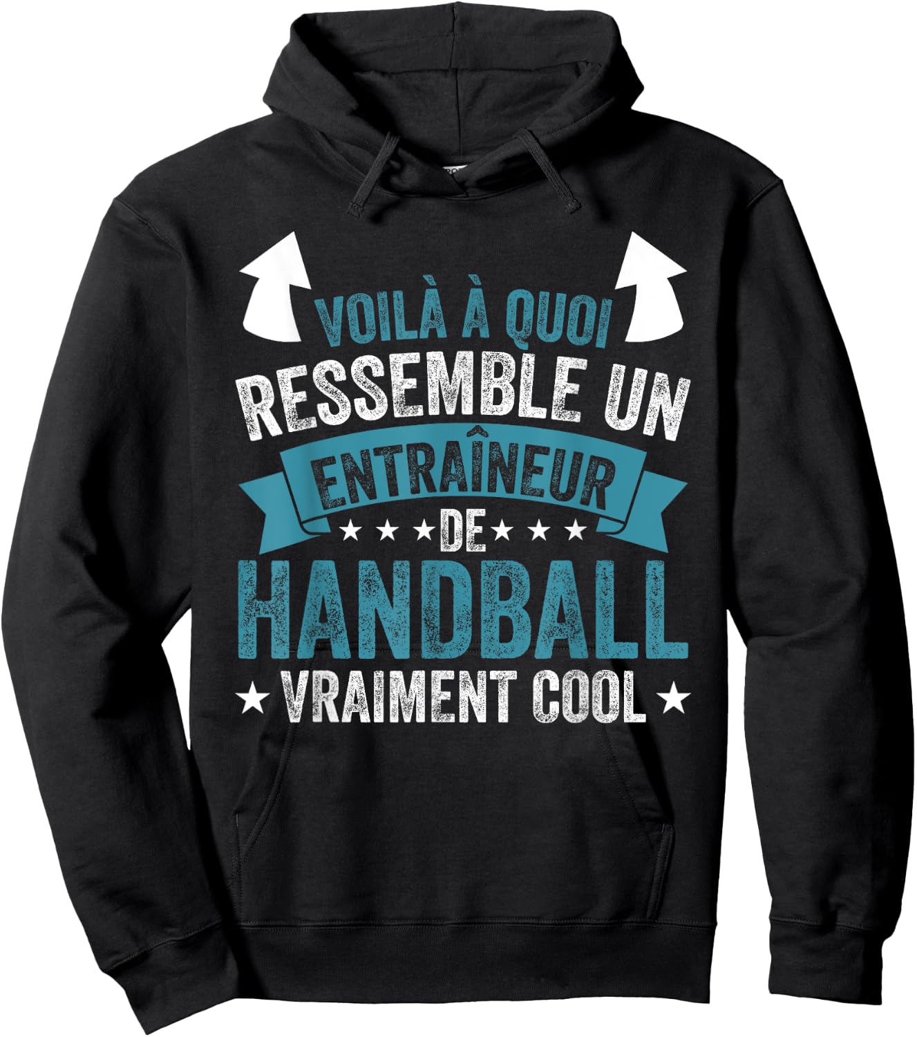 Funny Coach A Handball Coach Really Cool , Black, S Hoodie - Hoodie | Black