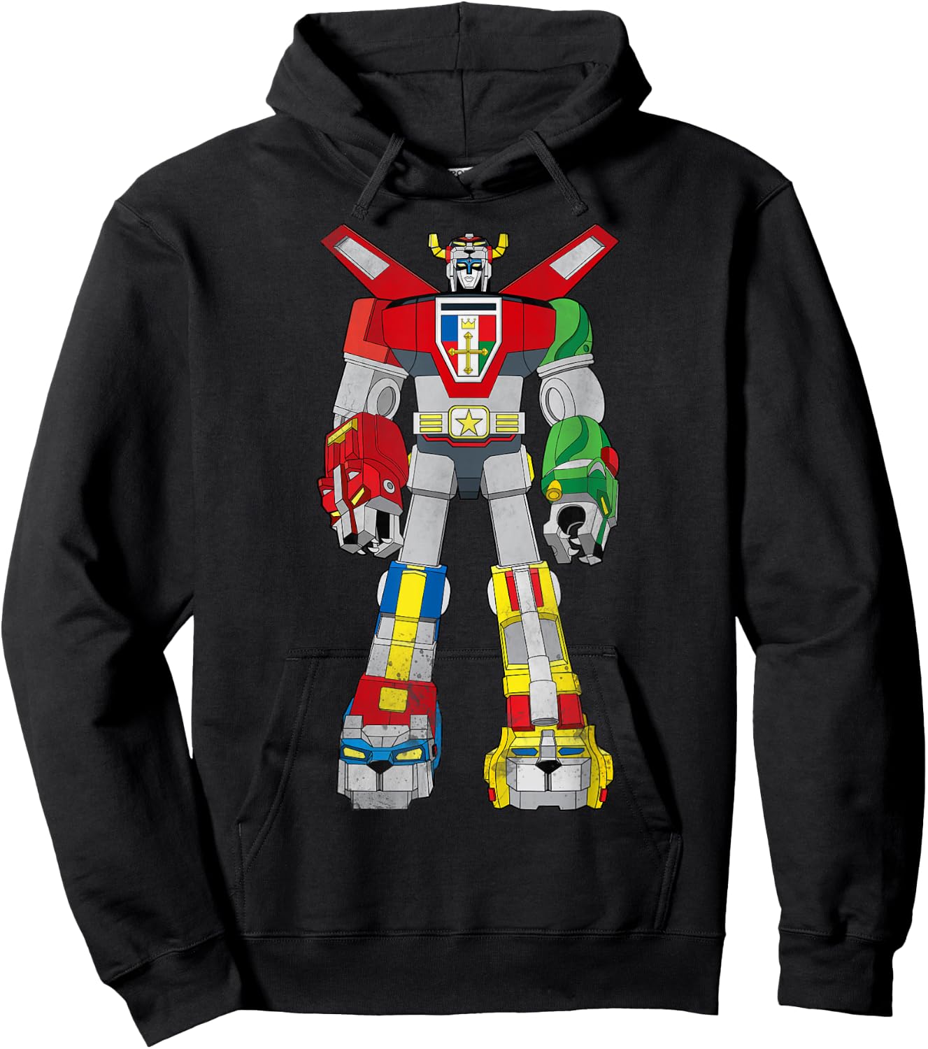 Voltron Retro Defender Battle Ready Graphic Hoodie - Hoodie | Black
