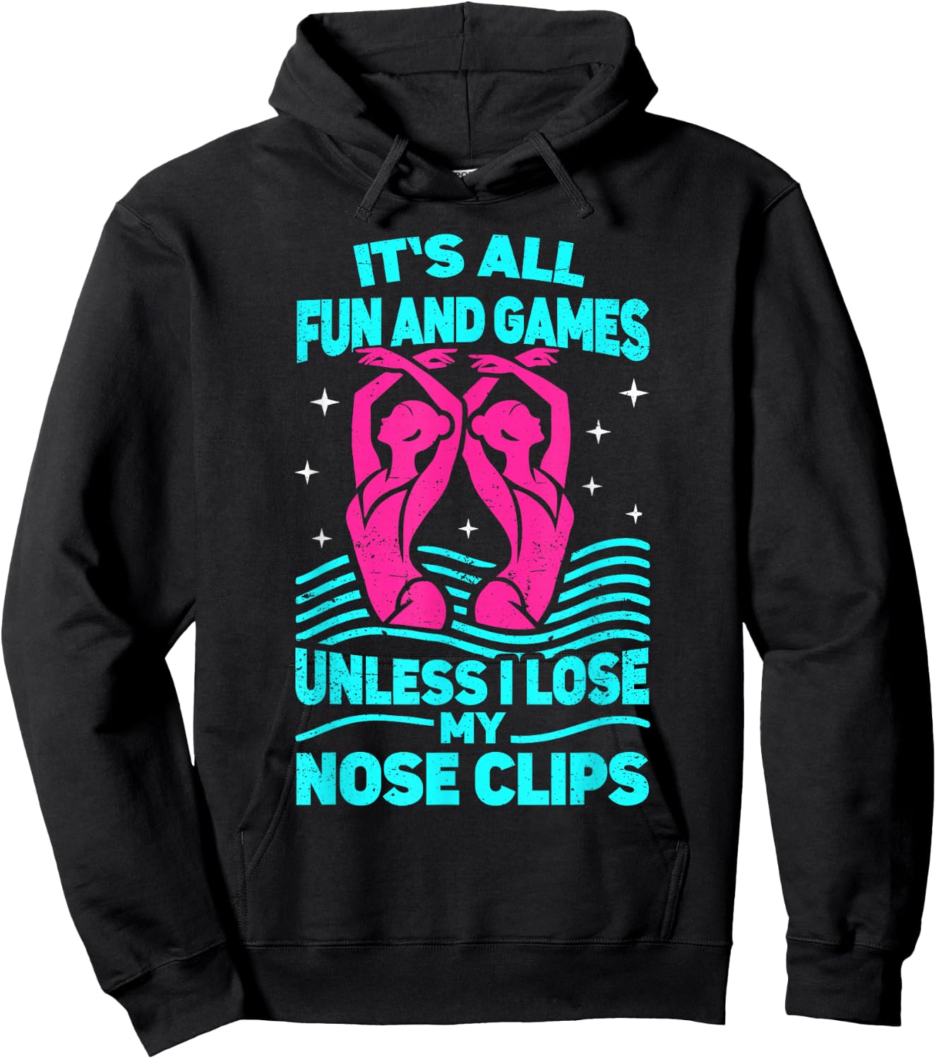 Synchro swimmer women artistic synchronized swimming Hoodie - Hoodie | Black
