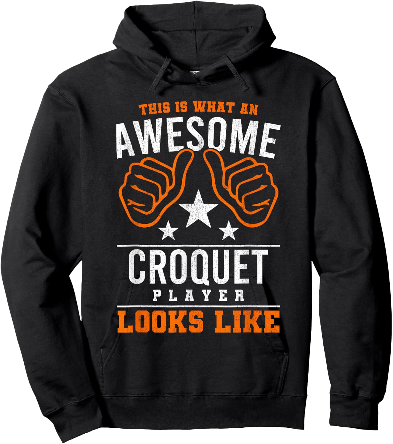 This Is What An Awesome Croquet Player Mallet Lawn Game Hoodie - Hoodie | Black