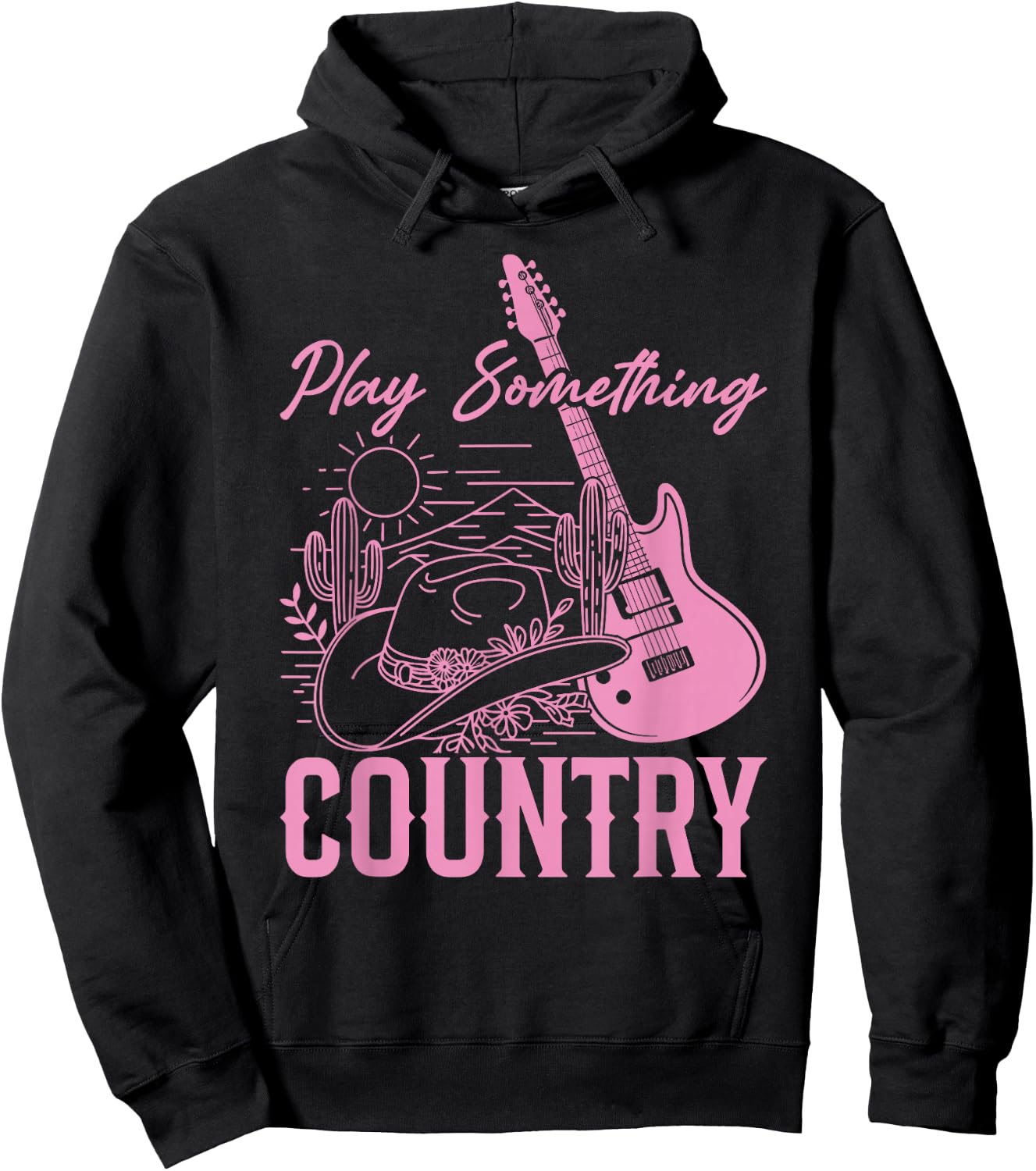Play Something Country Hoodie - Hoodie | Black