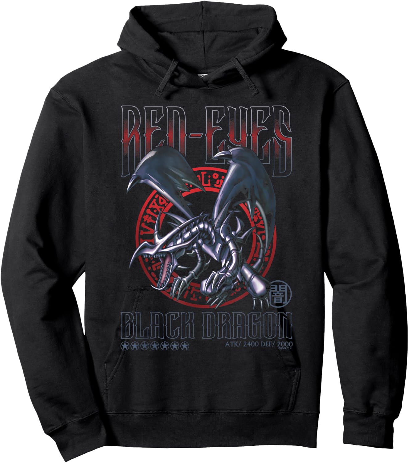 Yu-Gi-Oh! Red-Eyes Black Dragon Trading Card Game Anime Hoodie - Hoodie | Black