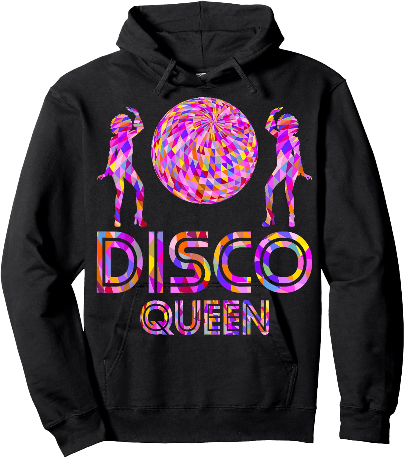 Fantastic Natural Diva Afro Disco Queen 70's Party , black Hoodie - Hoodie | Black