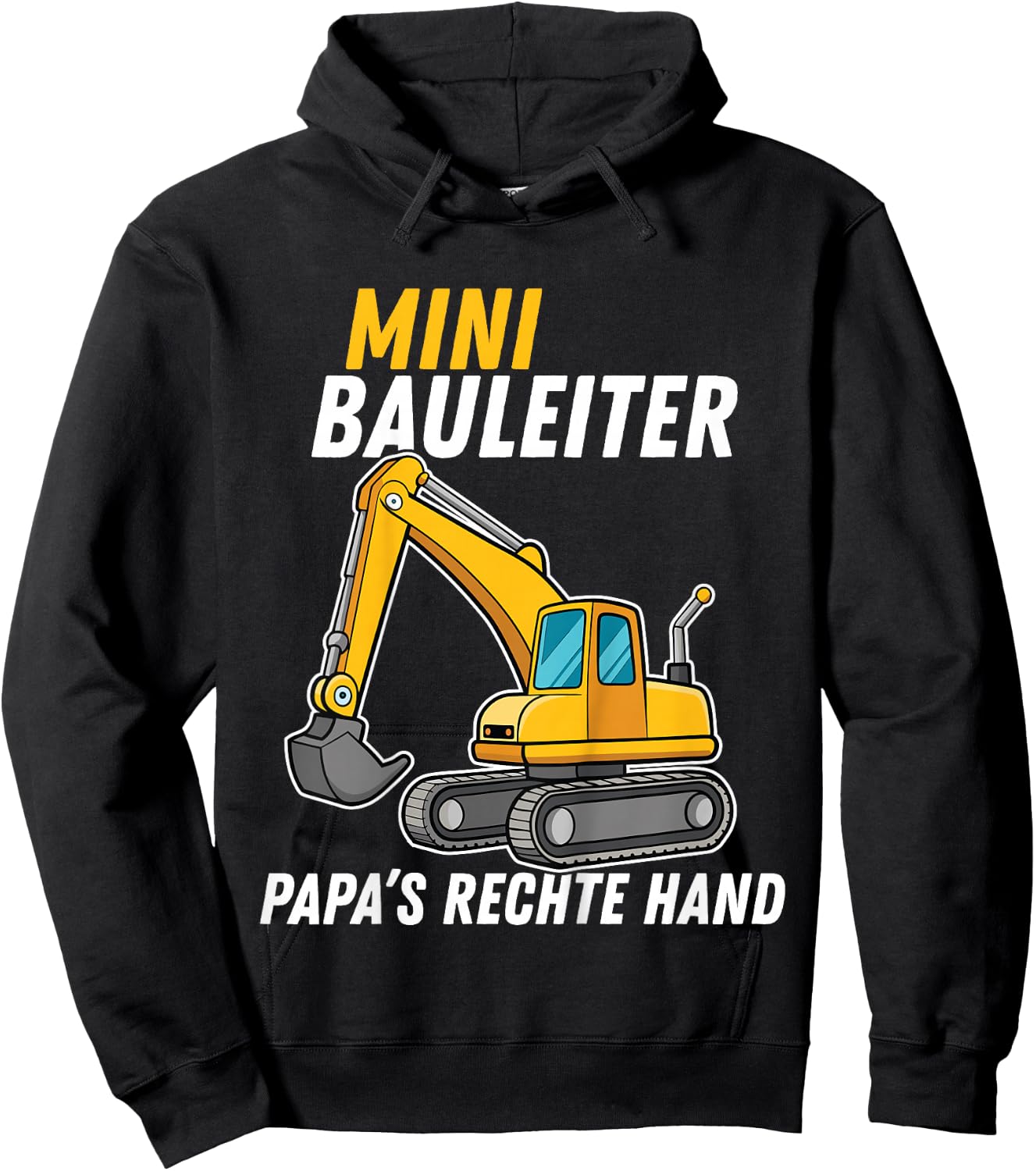 Children's Excavator Children's Construction Worker Costume Decoration Hauherr Bauleiter , black Hoodie - Hoodie | Black