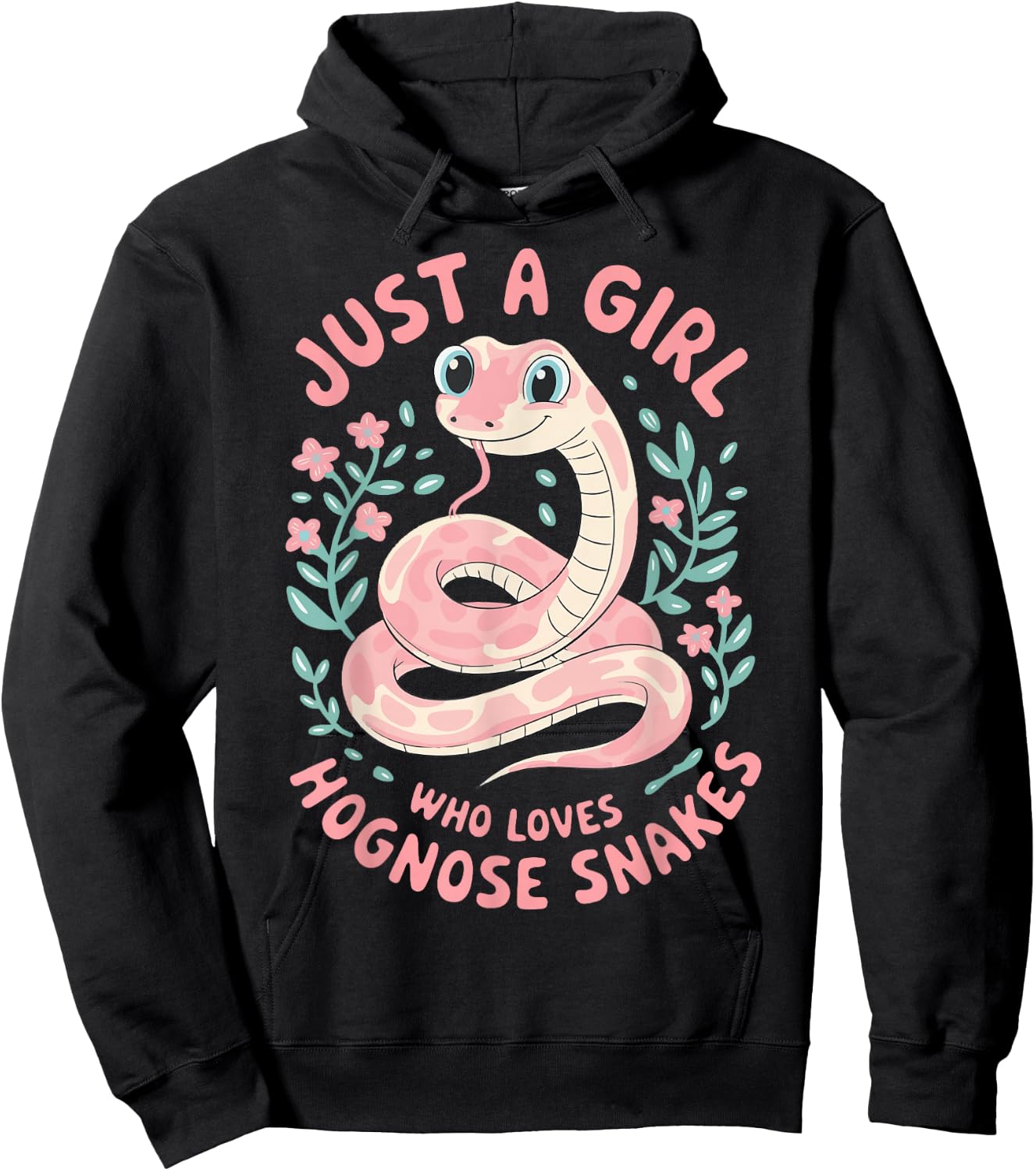 Just A Girl Who Loves Hognose Snakes Hoodie - Hoodie | Black