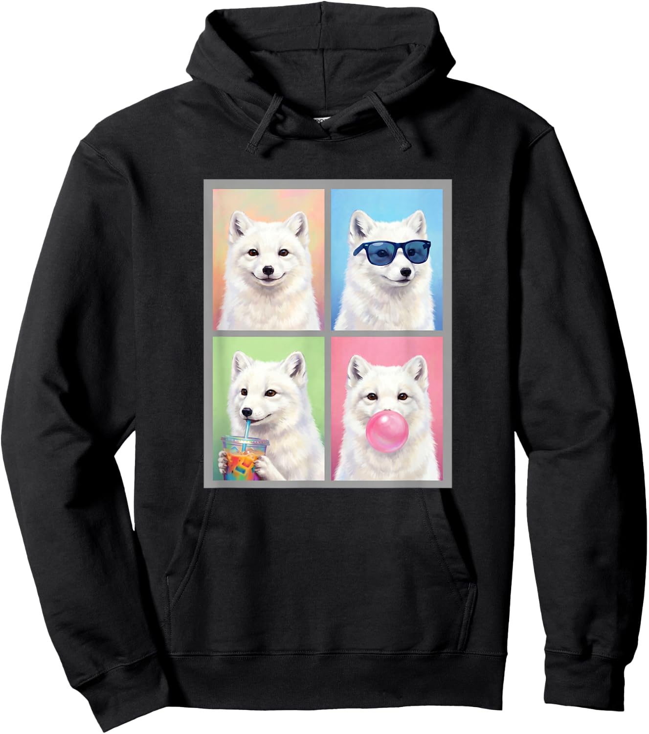 Arctic Foxes Funny Arctic Fox Hoodie - Hoodie | Black