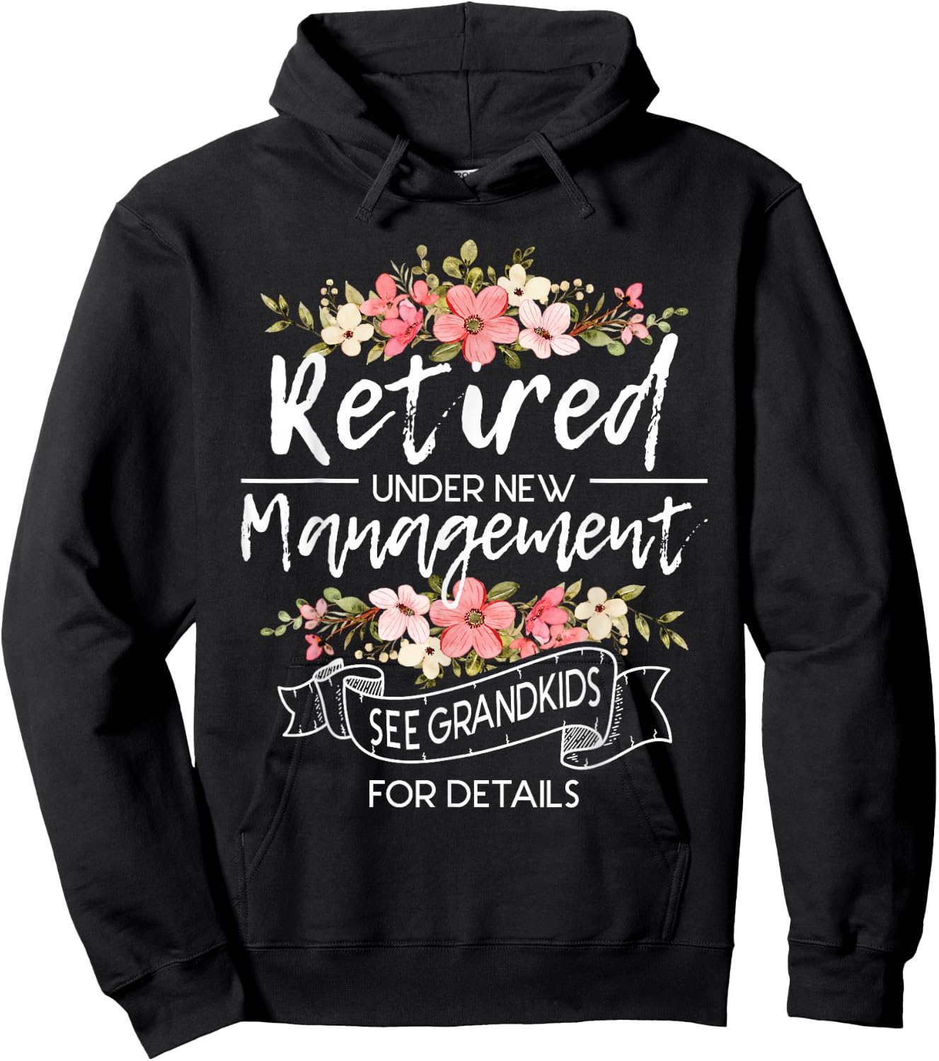 Retired Under New Management - Retirement Retiree Pension Hoodie - Hoodie | Black