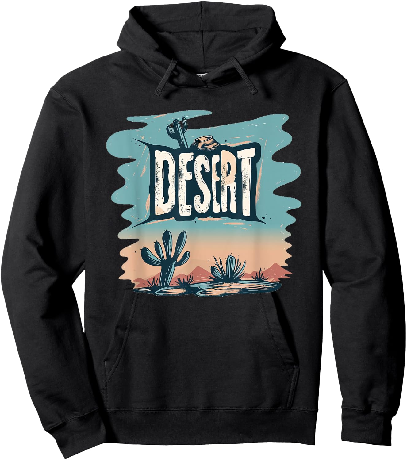 Beautiful Desert Costume with Cactus for Boys and Girls Hoodie - Hoodie | Black