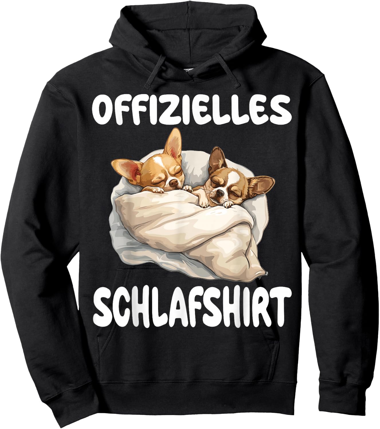 Funny Chihuahua Chiwawa Dog Official Sleep Shirt , black Hoodie - Hoodie | Black