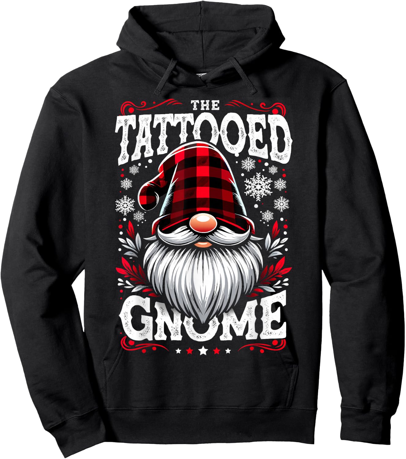 The Tattooed Gnome Matching Family Christmas Pajama Hoodie - Hoodie | Black