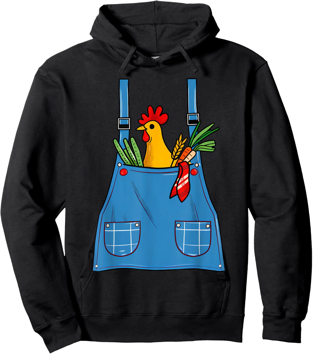 Funny Farmer Costume Halloween Cute Farm Women Men Kids Hoodie - Hoodie | Black