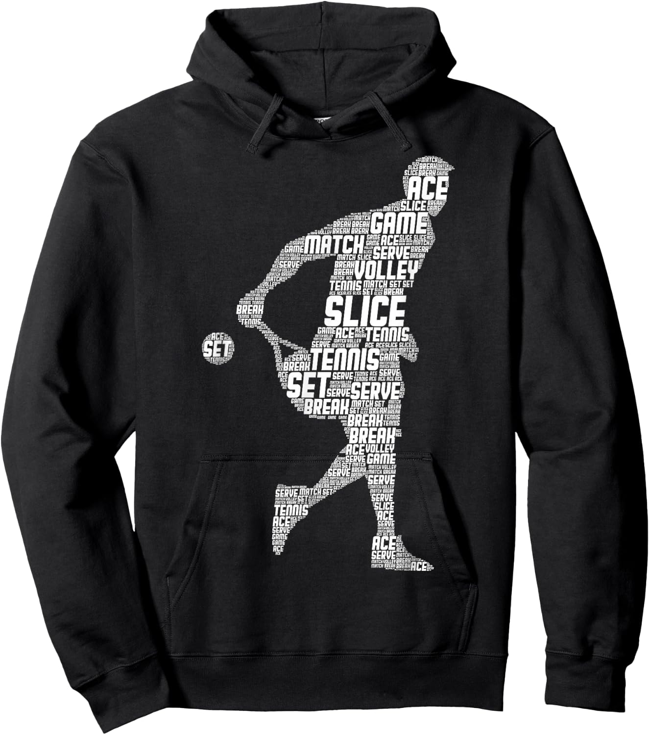 Men's Tennis Apparel & Gift Tennis Boys Youth Men Kids Hoodie - Hoodie | Black
