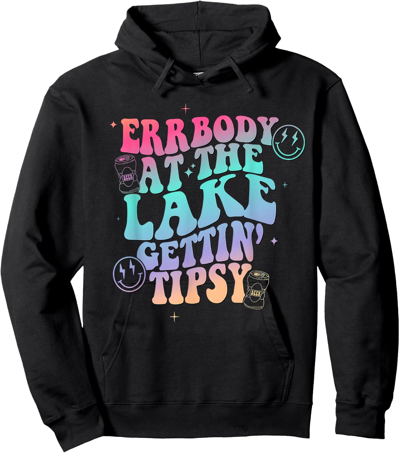 Errbody at the Lake Gettin Tipsy Hoodie - Hoodie | Black