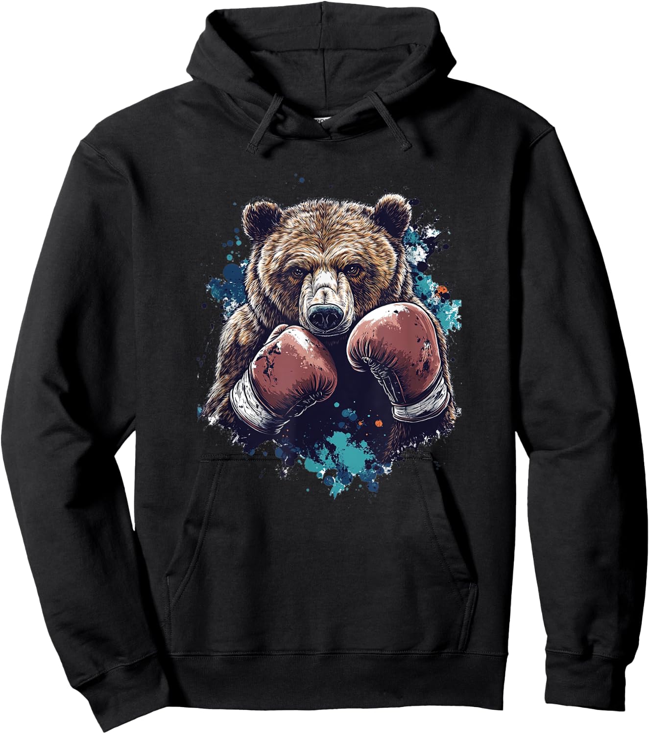 Boxing and Martial Arts Bear Hoodie - Hoodie | Black