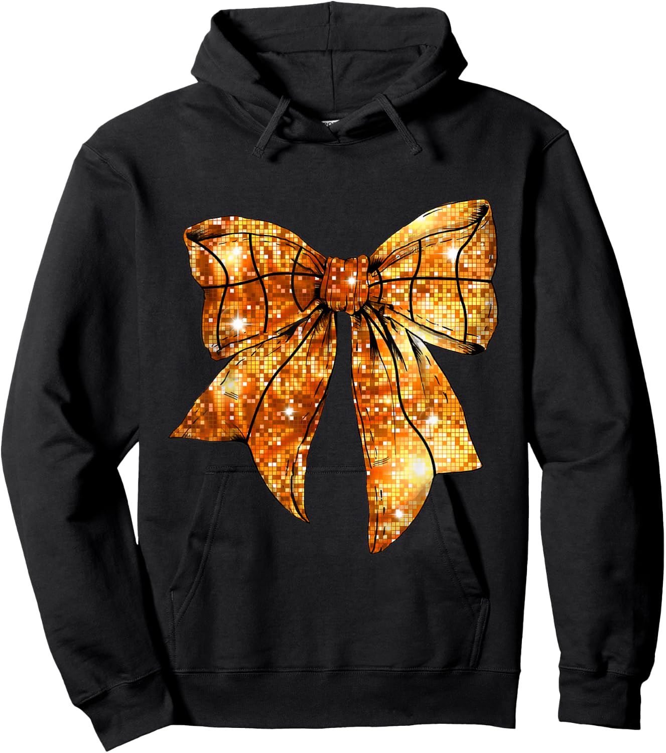 Basketball Mom Coquette Bow For Gameday Hoodie - Hoodie | Black