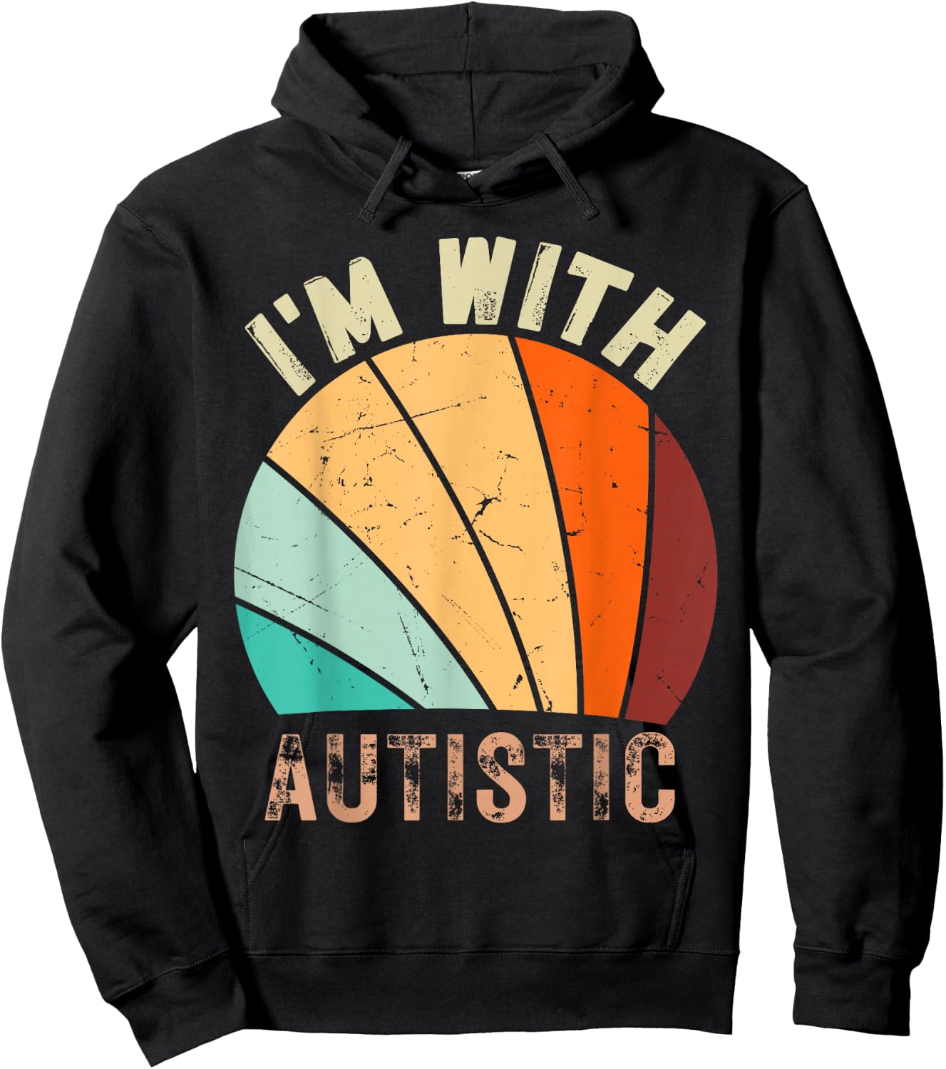 I'm with Autistic Funny Design Im with Autistic Hoodie - Hoodie | Black