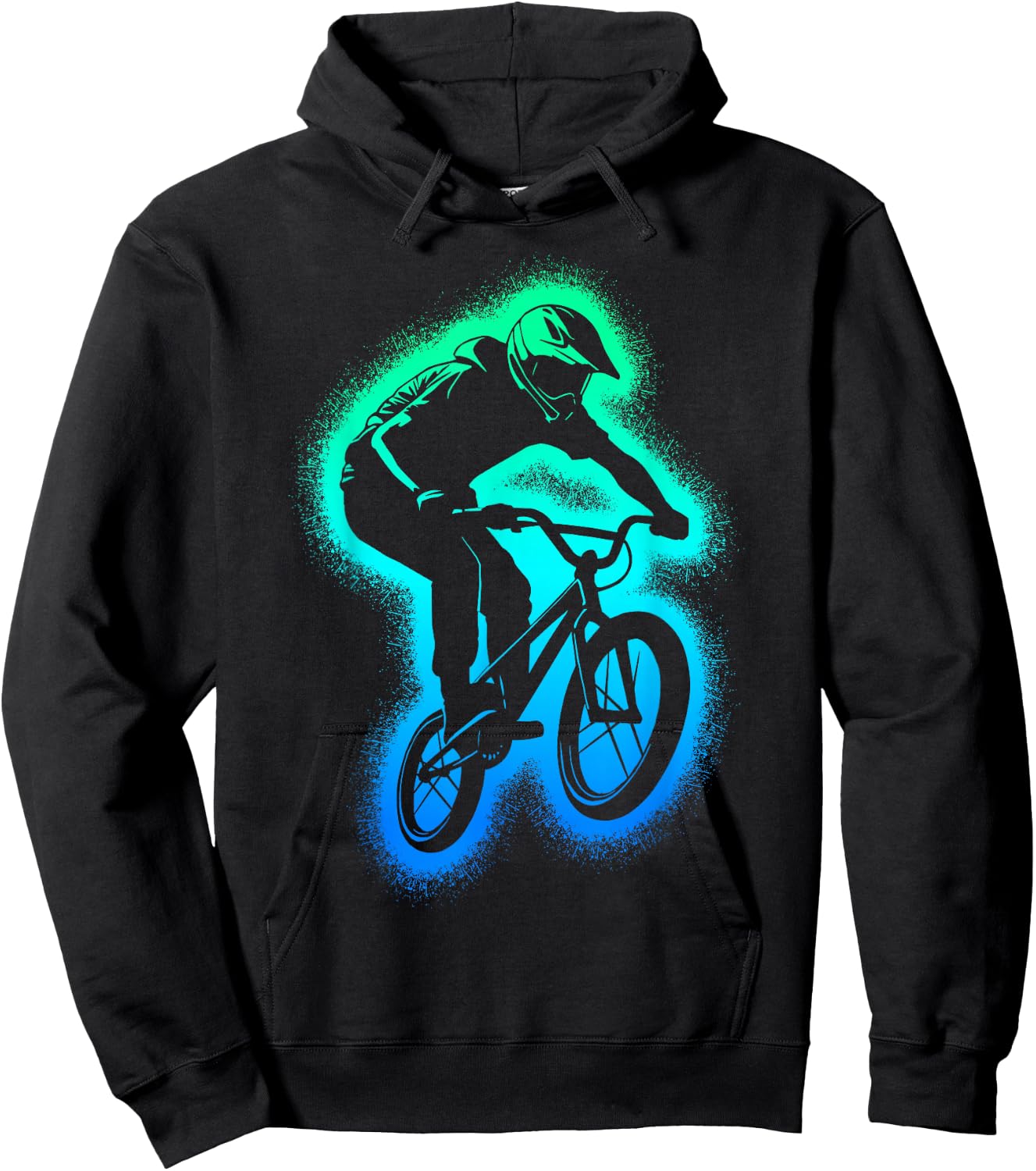 BMX Bike Stunt Men's Bicycle BMX Boys' , black Hoodie - Hoodie | Black