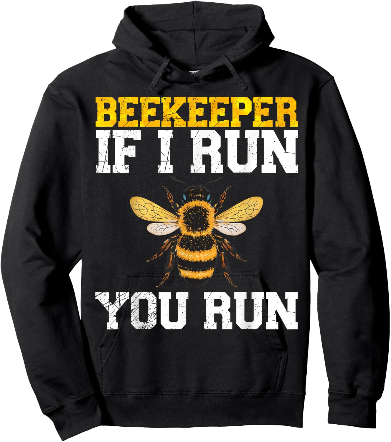 Beekeeper If I Run You Run Funny Beekeeping Apiarist Hoodie - Hoodie | Black