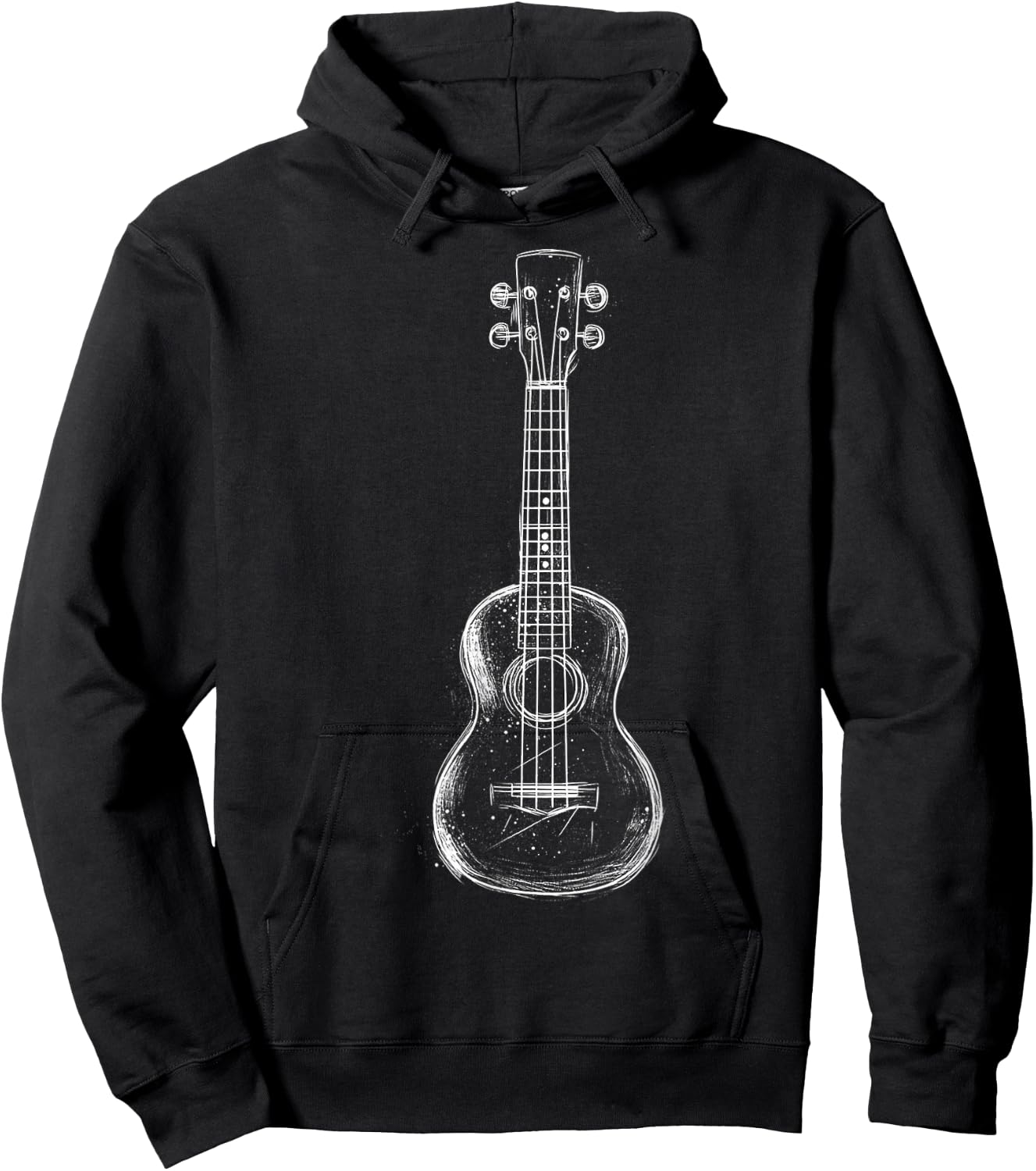 Ukulele Music Instrument Graphic Art Ukulele Hoodie - Hoodie | Black